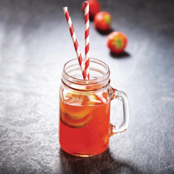 Olympia Handled Drinking Jar Printed "Ice Cold Drink" - 470ml (Box 12) - Image 3
