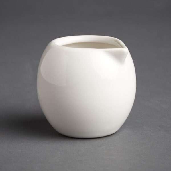 Olympia Cafe Milk Jug White - 70ml (Box 6) - Image 2