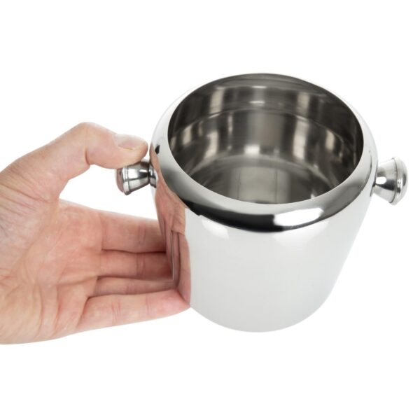 Olympia Stainless Steel Mini Ice Bucket - 1Ltr 40oz - Image 5