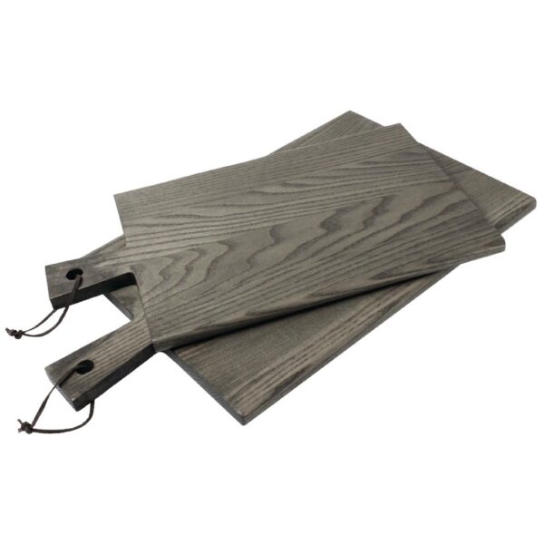 Olympia FSC Ash Serving Board - 355x250x15mm 14x10x3/4" - Handle length 85mm - Image 2