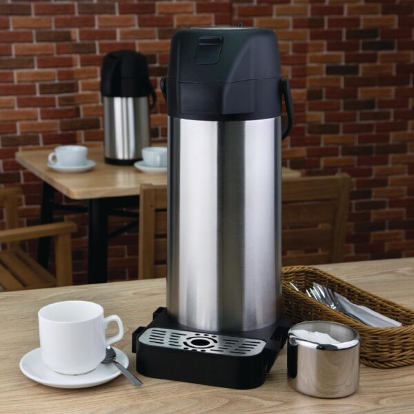 Olympia Pump Action Airpot Stainless Steel Push Button 3 Litre - Image 4