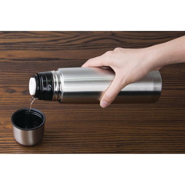 Olympia Vacuum Flask Stainless Steel - 0.5Ltr - Image 5
