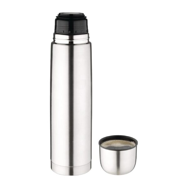 Olympia Vacuum Flask Stainless Steel 1 Litre - Image 5