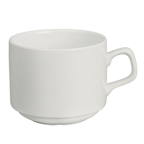 Olympia Lumina Stacking Cup fits Saucer CD646 200ml 7oz (Box 6) - Image 2