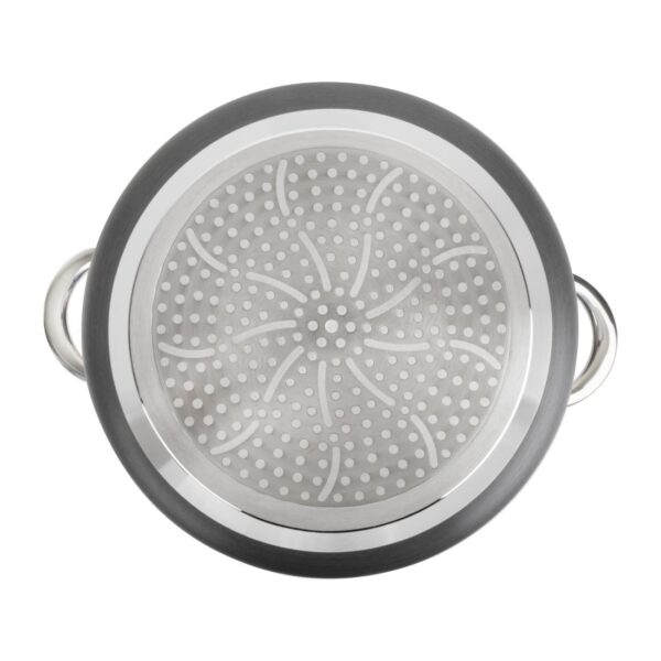 Vogue Non Stick Casserole Pan Anodised Aluminium - 240mm 9 1/2" - Image 6