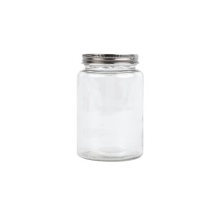 Vogue Glass Jar with St/St Lid - 86x130mm 550ml (Box 6)