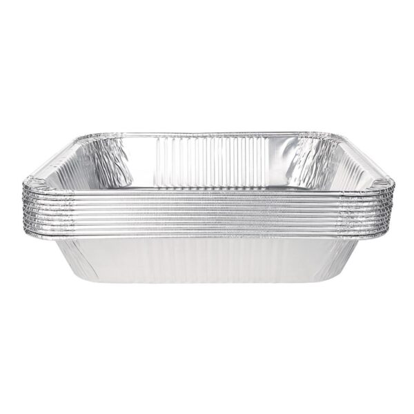 Fiesta Recyclable Rectangular Foil Container - GN 1/2 (Pack 5) - Image 2