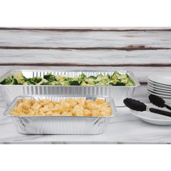 Fiesta Recyclable Rectangular Foil Container - GN 1/2 (Pack 5) - Image 4
