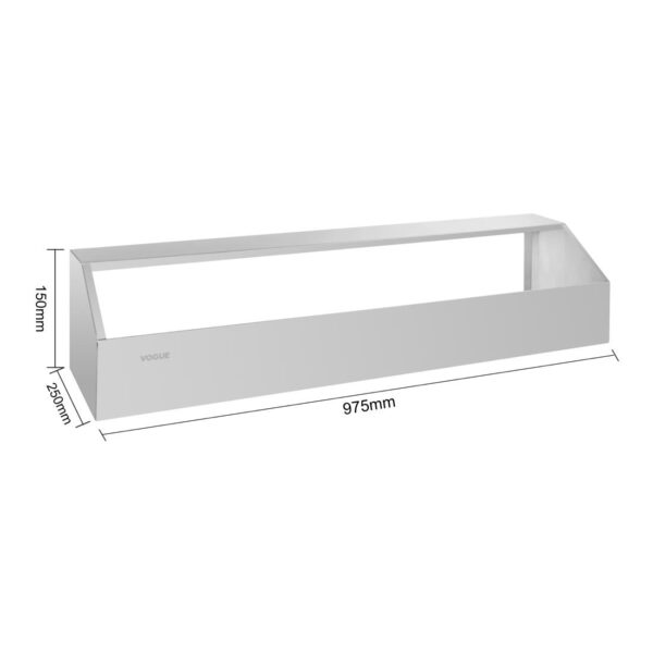Vogue Long GN Pan Rack - 150x975x250mm 6x38 1/4x9 3/4" - Image 5