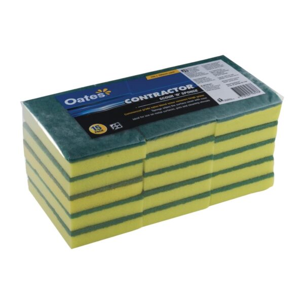 Oates Contractor Scour 'N' Sponge (Pack 15) - Image 4