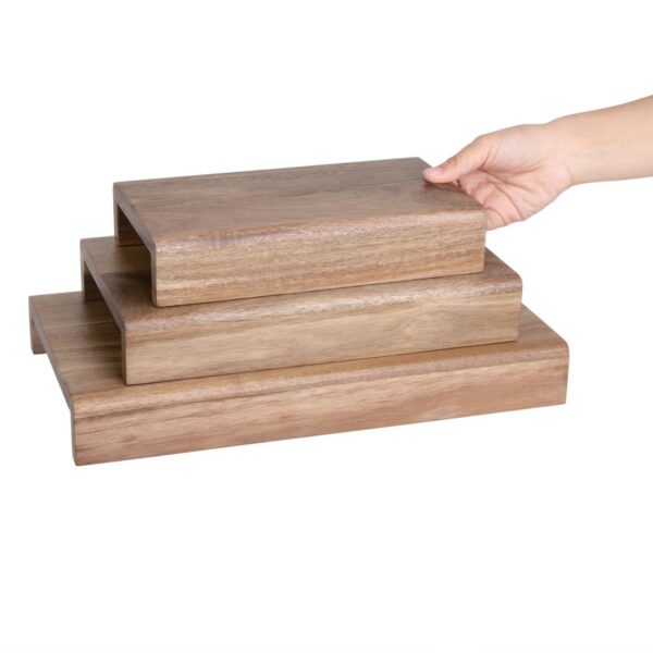 Olympia FSC Acacia Wood Riser Set (Set 3) - Image 8