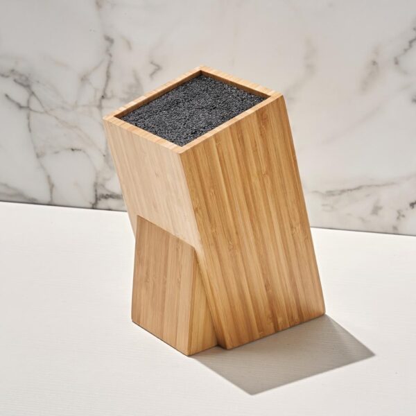 Vogue EUTR Wooden Universal Knife Block - 245x120x155mm 9 1/2x4 3/4x6" - Image 3