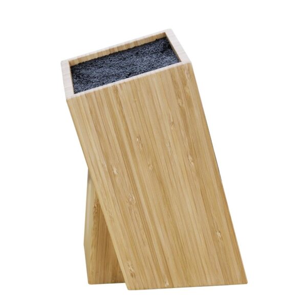Vogue EUTR Wooden Universal Knife Block - 245x120x155mm 9 1/2x4 3/4x6" - Image 4