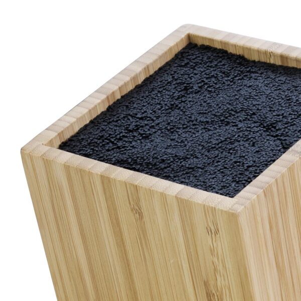 Vogue EUTR Wooden Universal Knife Block - 245x120x155mm 9 1/2x4 3/4x6" - Image 5