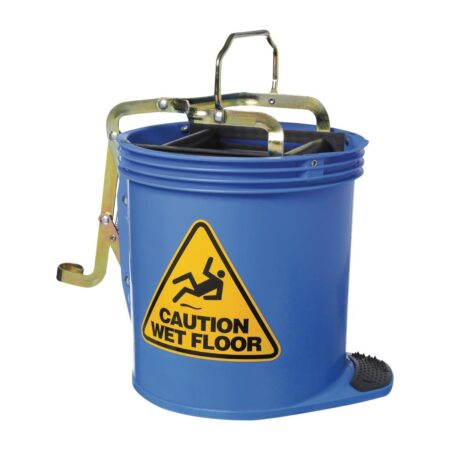 Oates Contractor Roller Wringer Bucket Blue - 15Ltr