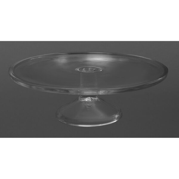 Olympia Glass Cake Stand Base for Dome CS014 - 305x95mm 12x 3 3/4" - Image 2