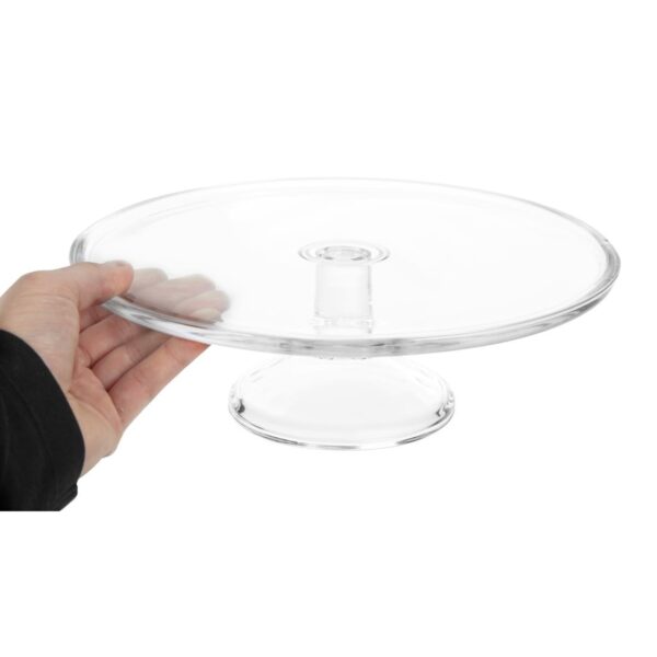 Olympia Glass Cake Stand Base for Dome CS014 - 305x95mm 12x 3 3/4" - Image 4