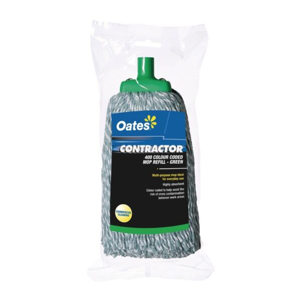 Oates Contractor Mop Head - Green - 400g 320mm - Image 2