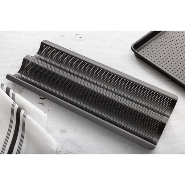Masterclass Crusty Bake Non-Stick Baguette Tray ; 39x16x2.5cm - Image 6