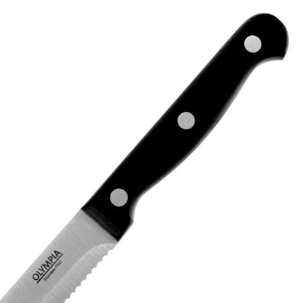 Olympia Rounded Steak Knife Black - 4 1/2" (Box 12) - Image 4