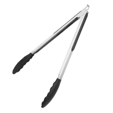 Vogue Silicone Tongs St/St - 300mm