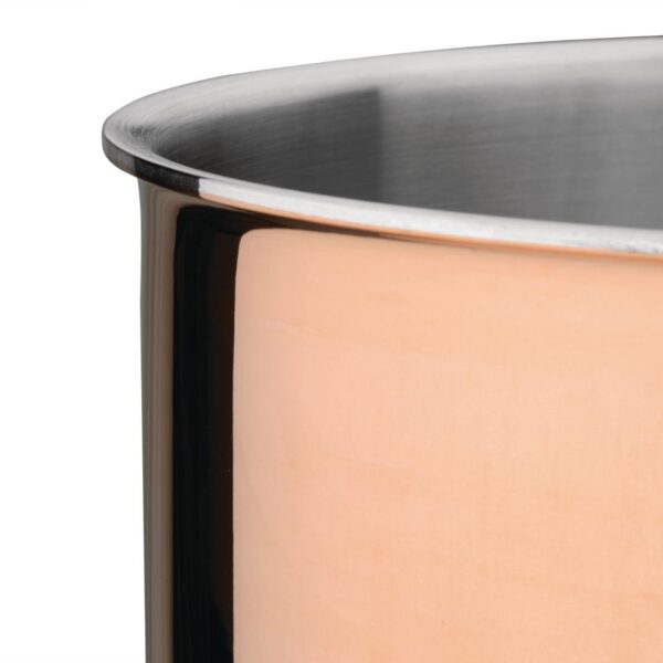 Vogue Induction Tri-Wall Copper Saucepan - 160mm 6" - Image 5