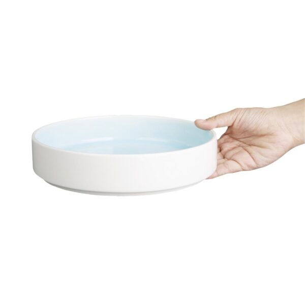 Olympia Fondant Bowl Aqua - 215mm 8 1/2" (Box 4) - Image 4
