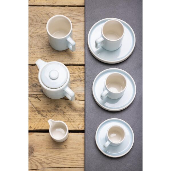 Olympia Fondant Saucer Aqua - 135mm 5 1/3" for CU184 (Box 6) - Image 2