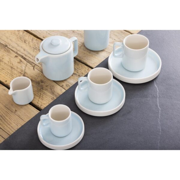 Olympia Fondant Saucer Aqua - 135mm 5 1/3" for CU184 (Box 6) - Image 3