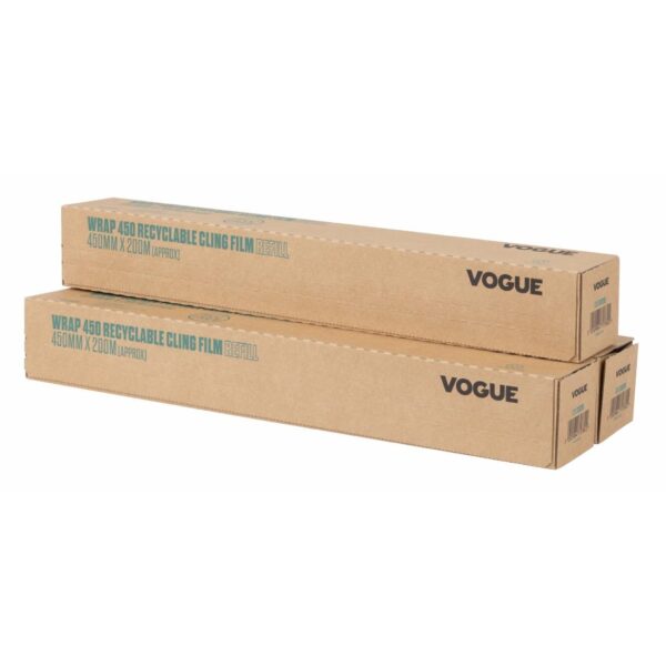 Vogue Recyclable Cling Film Refill for Vogue Wrap 450 Dispenser (Pack 3) - Image 2