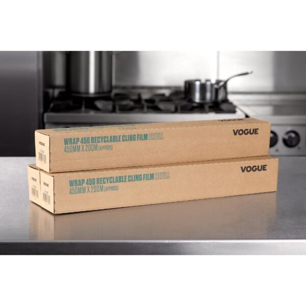Vogue Recyclable Cling Film Refill for Vogue Wrap 450 Dispenser (Pack 3) - Image 7