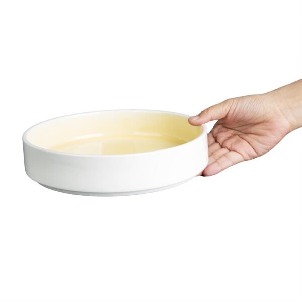 Olympia Fondant Bowl Lemon - 215mm 8 1/2" (Box 4) - Image 4