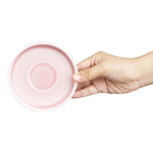 Olympia Fondant Saucer Pink - 115mm 4 1/2" for CU458 (Box 6) - Image 6