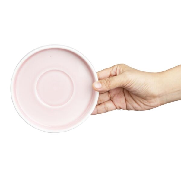 Olympia Fondant Saucer Pink - 135mm 5 1/3" for CU460 (Box 6) - Image 6