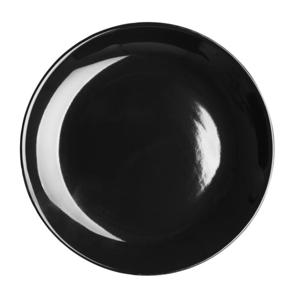 Olympia Cafe Coupe Plate Black - 205mm (Box 12)
