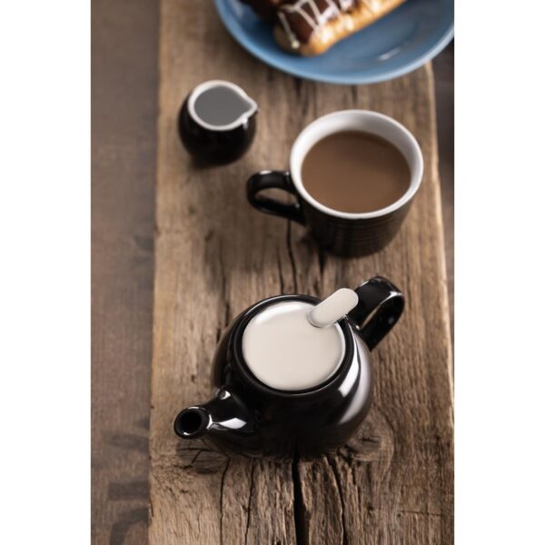Olympia Cafe Teapot Black - 510ml (Single) - Image 4