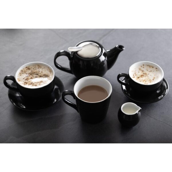 Olympia Cafe Espresso Saucer Black (Fits CU952) (Box 12) - Image 5
