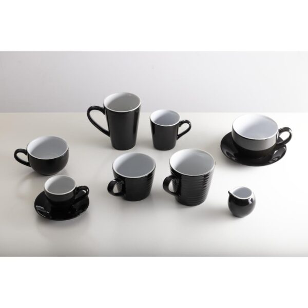 Olympia Cafe Flat White Cup Black - 170ml (Box 12) - Image 7