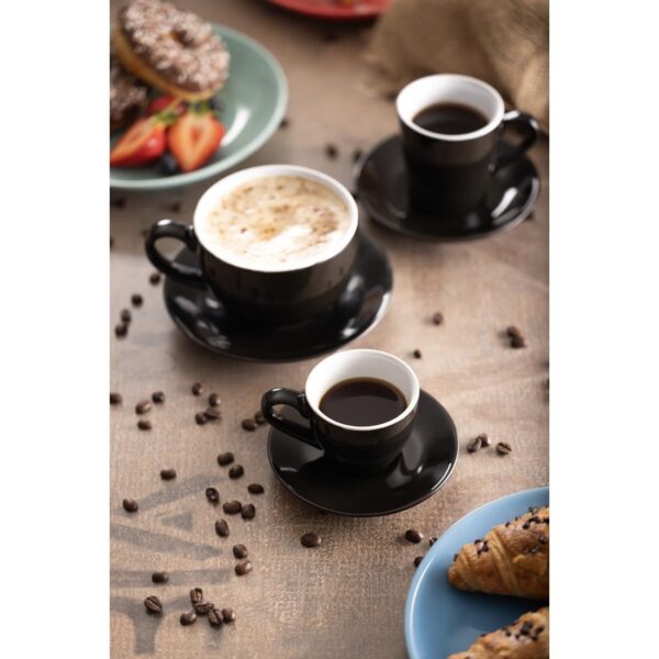 Olympia Cafe Flat White Cup Black - 170ml (Box 12) - Image 9