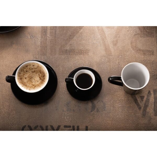 Olympia Cafe Flat White Cup Black - 170ml (Box 12) - Image 10