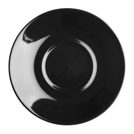 Olympia Cafe Saucer Black (Fits CU953 & CU954) - 158mm (Box 12)