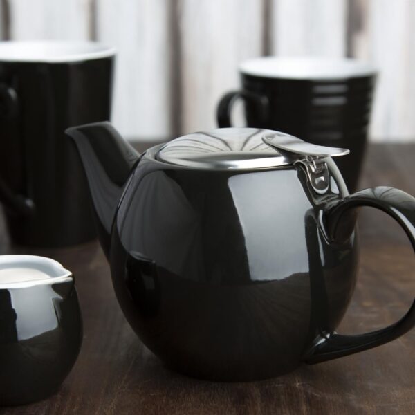 Olympia Cafe Teapot Black - 510ml (Single) - Image 15