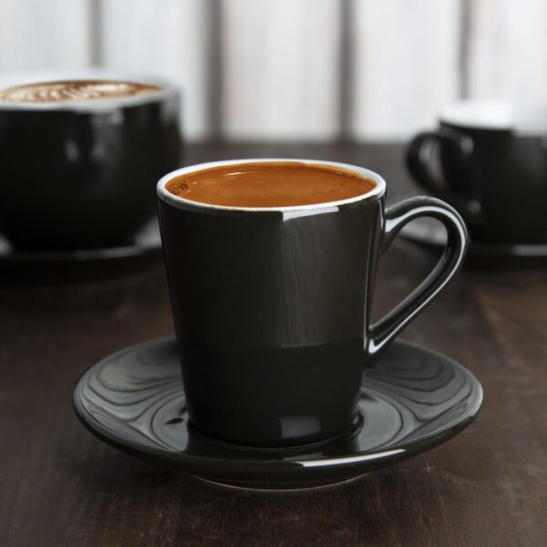 Olympia Cafe Flat White Cup Black - 170ml (Box 12) - Image 16