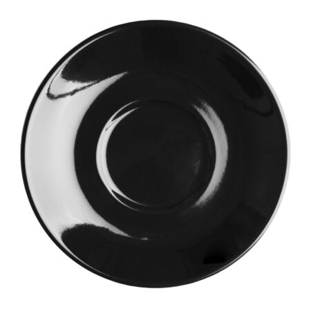 Olympia Cafe Flat White Saucer Black (Fits CU961) - 135mm (Box 12)