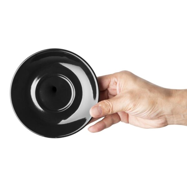 Olympia Cafe Flat White Saucer Black (Fits CU961) - 135mm (Box 12) - Image 9