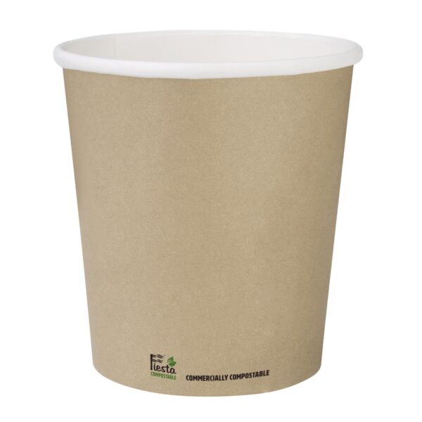 Fiesta Compostable Hot Cup Single Wall Kraft - 225ml (Box 1000)