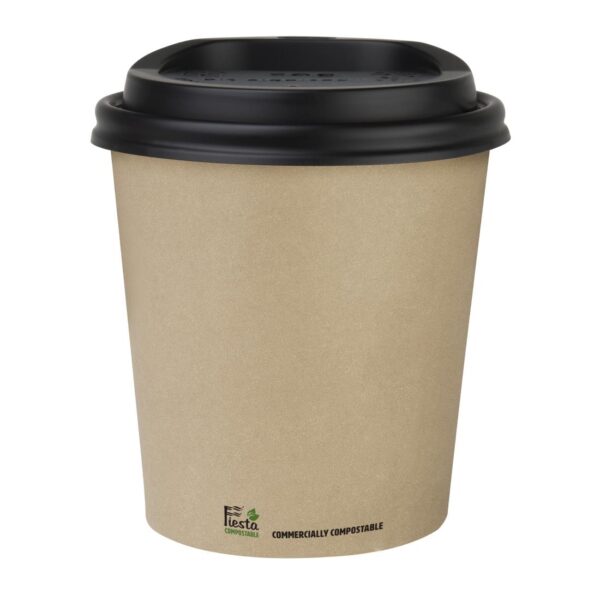 Fiesta Compostable Hot Cup Single Wall Kraft - 225ml (Box 1000) - Image 2