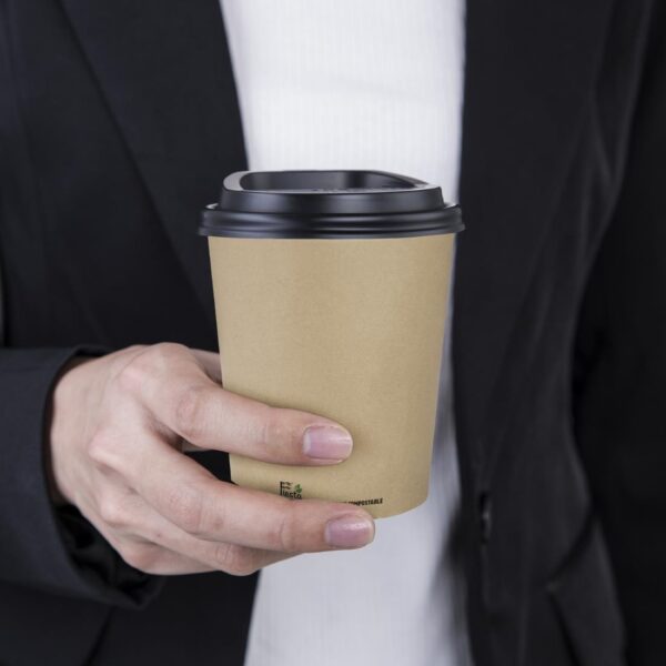 Fiesta Compostable Hot Cup Single Wall Kraft - 225ml (Box 1000) - Image 5