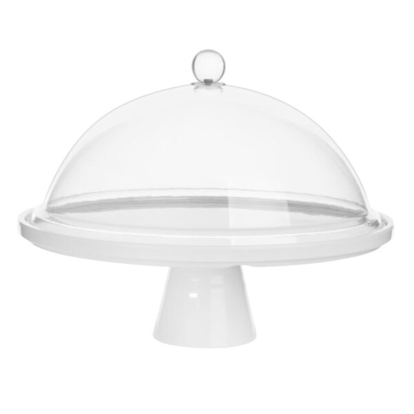 Olympia Kristallon Melamine Cake Stand Round - 330x110mm - Image 6