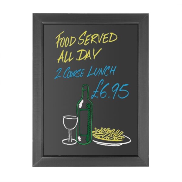 Olympia Wallboard Black Wooden Frame - 450x600mm - Image 5